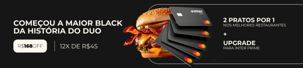 Banner Horizontal Black Friday Duo Gourmet Black November