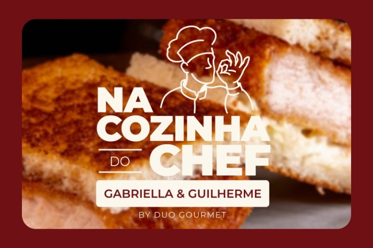Receita Katsu Sando por Gabriella Guimarães e Guilherme Furtado da série Na Cozinha do Chef com Duo Gourmet