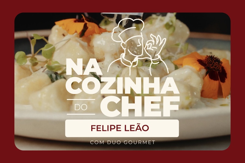 Receita Nhoque de Queijo Canastra com creme de Gorgonzola do Chef Felipe Leão na Séria Na Cozinha do Chef com Duo Gourmet