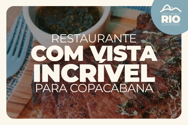 Restaurante com vista em copacabana no rio de janeiro